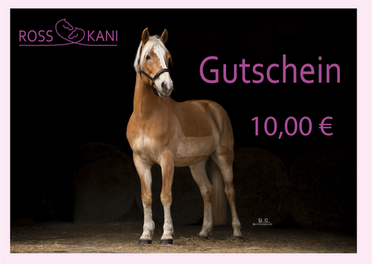 ROSS KANI Pferdebild auf Gutschein 10,00 €