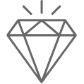 Einzigartige Diamantsteppung
